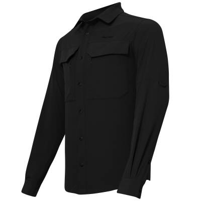 Alpinist Natriks Uzun Kollu Erkek Gömlek Siyah (600702) - Taktik Gömlek - 2