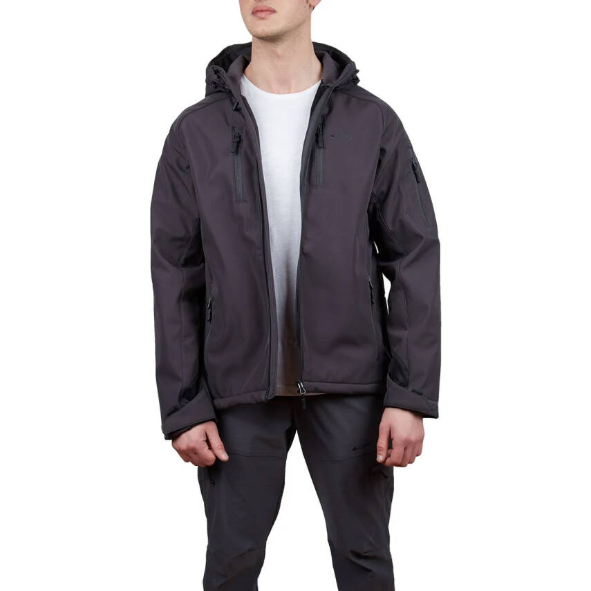 Alpinist Peak Softshell Erkek Outdoor Mont Antrasit - 1