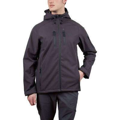 Alpinist Peak Softshell Erkek Outdoor Mont Antrasit - 2