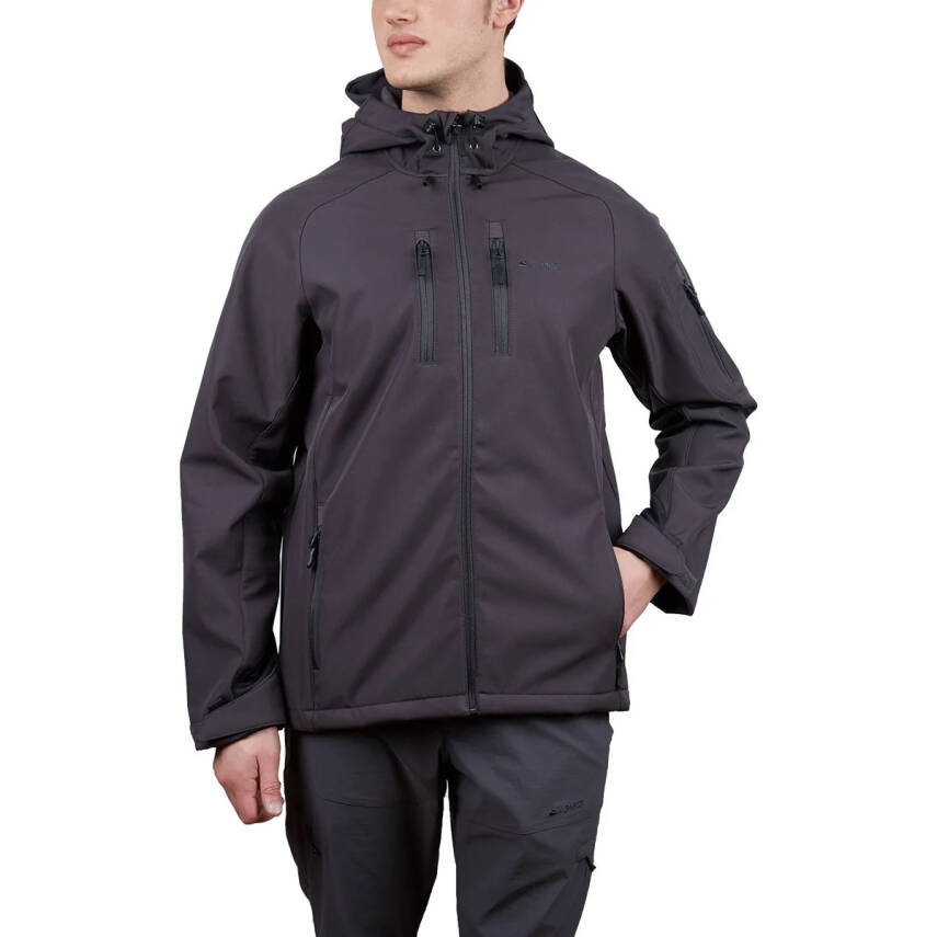 Alpinist Peak Softshell Erkek Outdoor Mont Antrasit - 2