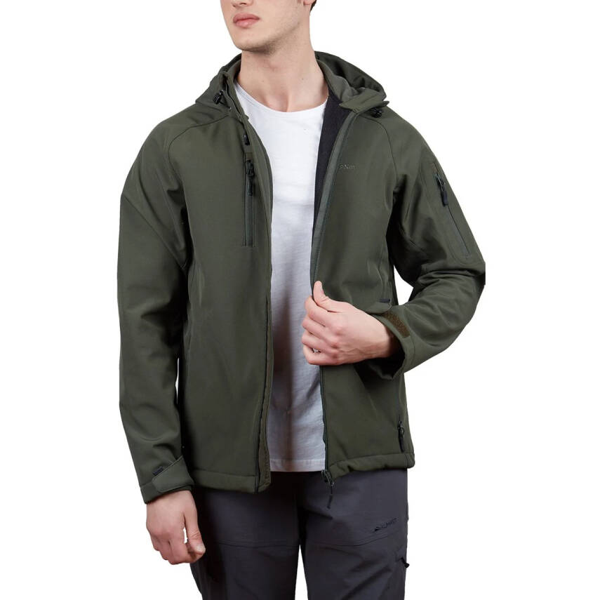 Alpinist Peak Softshell Erkek Outdoor Mont Haki (500401) - 1