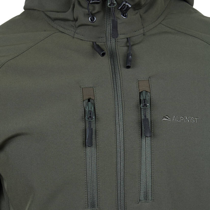 Alpinist Peak Softshell Erkek Outdoor Mont Haki (500401) - 3