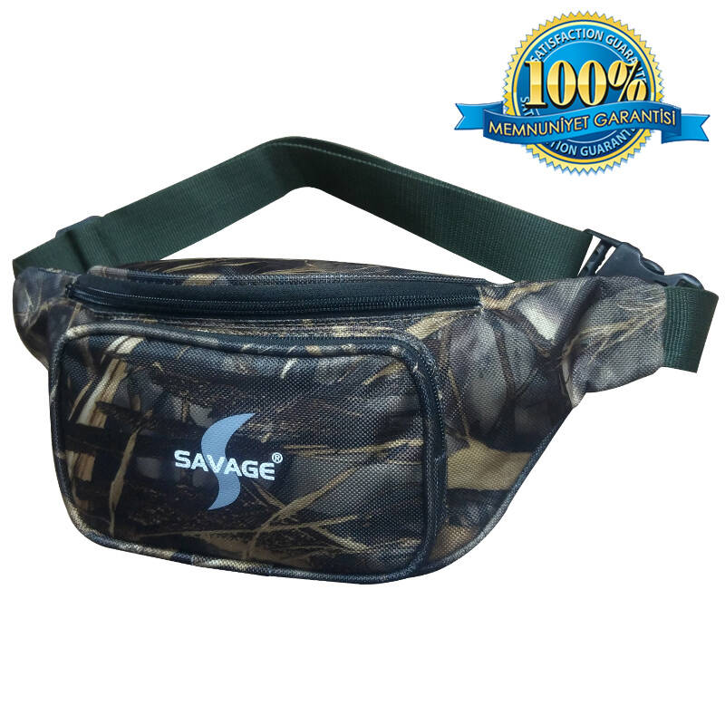 Asyaink HH0297 Bel Çantası Sazlık Desen Su Geçirmez Outdoor Av Çantası - 3