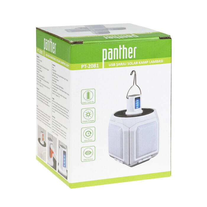Panther USB Şarjlı Solar Kamp Lambası PT-2081 - 4
