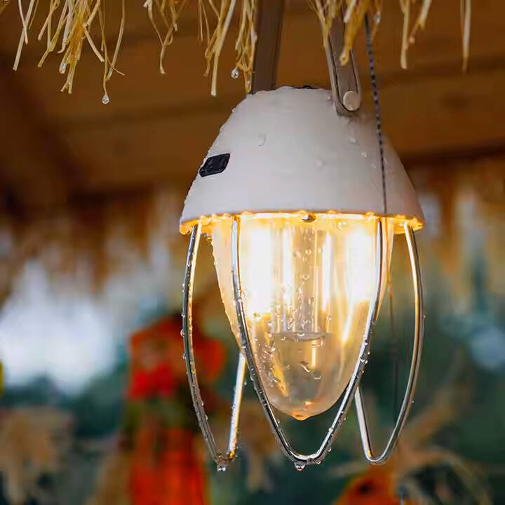 Panther USB Şarjlı Deri Askılı Kamp Lambası PTT-AYBK - 4