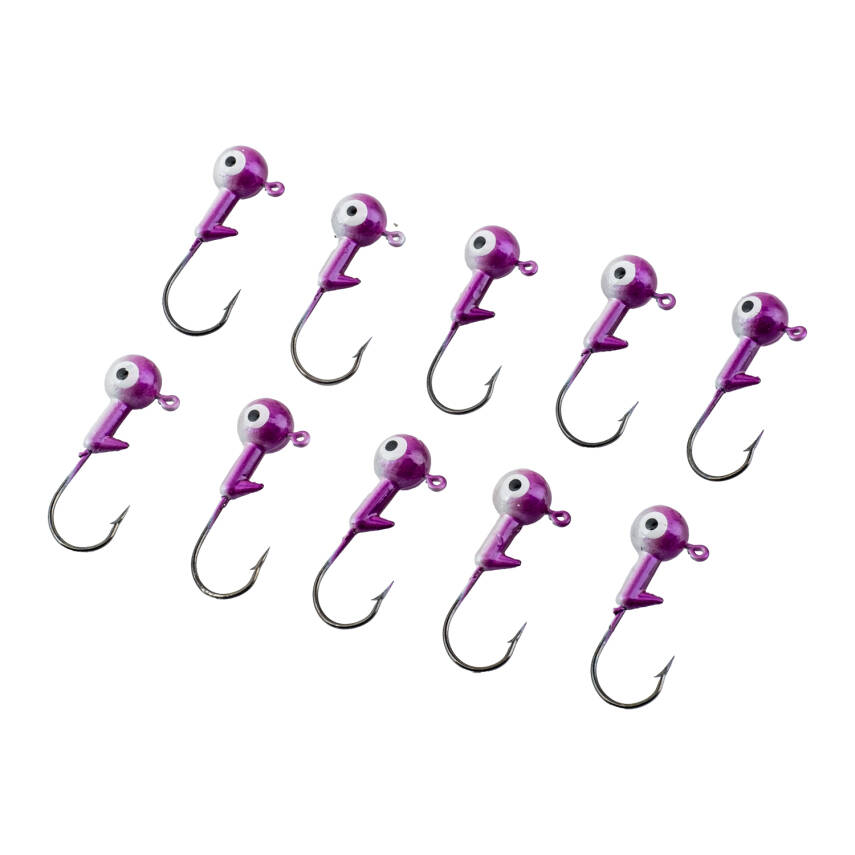 Jighead - Zoka - Kurşunlu Olta İğnesi - (XH-A 02) - Mor Beyaz - 6 Gr - 10 Adet - 1