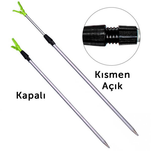 Bauer YS-1025 Metal Ayarlanabilir Olta Kamışı Sabitleyici Stand - 1