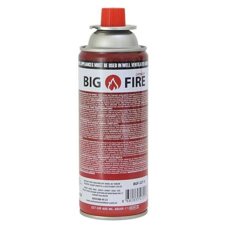 Big Fire Power 227gr Kamp Ocak Gazı Kartuşu - Valfli ve Güvenli - 3