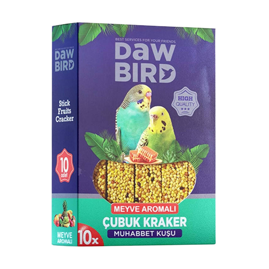 Kuş Krakeri - Dawbird - Meyve Aromalı - 10'lu Paket - 1