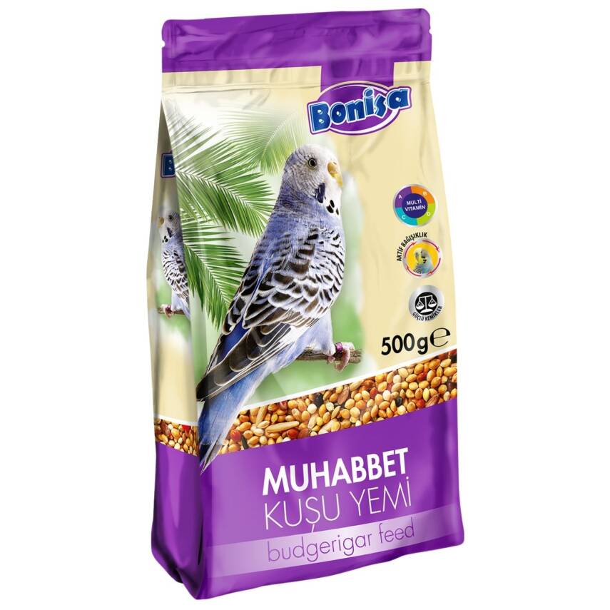 Bonisa Özel Seri Muhabbet Kuşu Besini - 500 Gr | Premium Kalite - 1