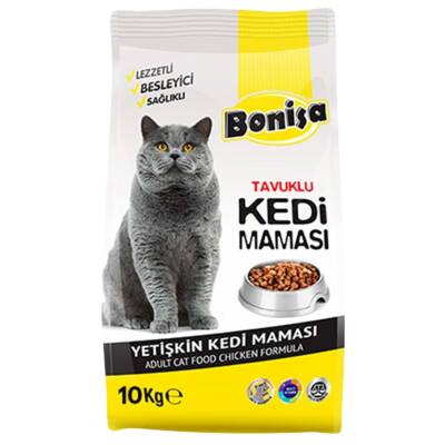 Bonisa Tavuklu Yetişkin Kedi Maması - 10 Kg