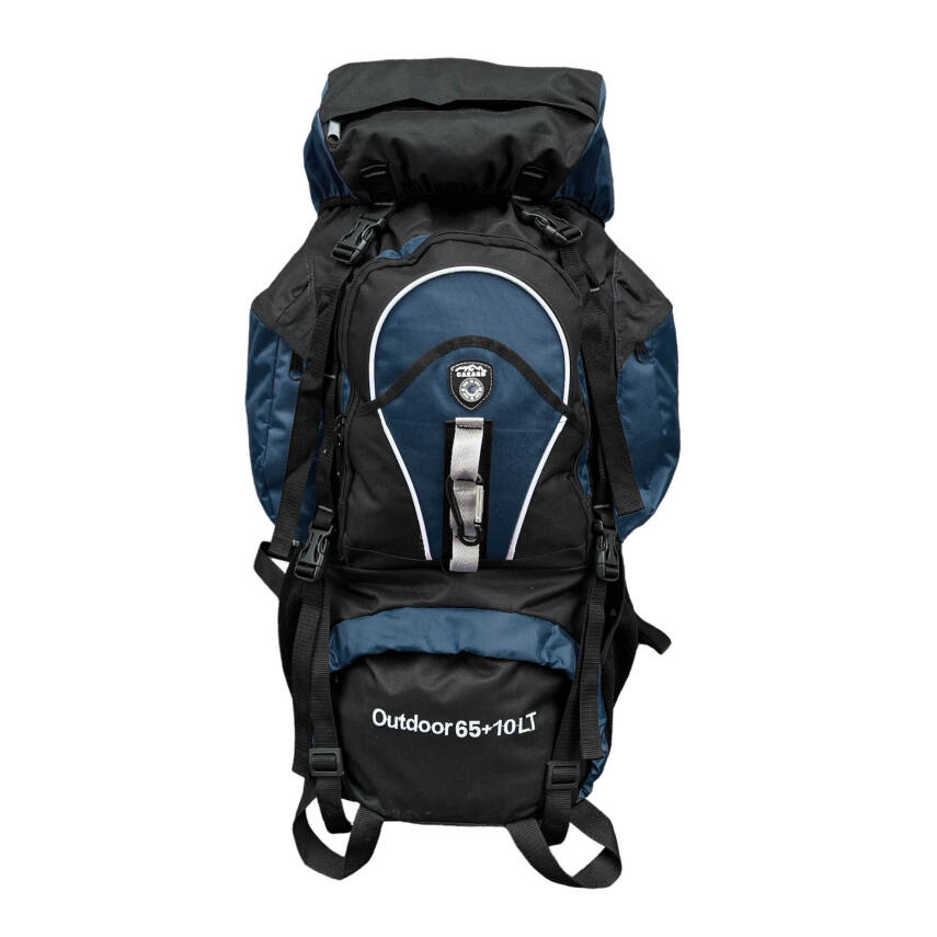Cakard Profesyonel Dağcı Sırt Çantası 65+10 Lt Lacivert - 1