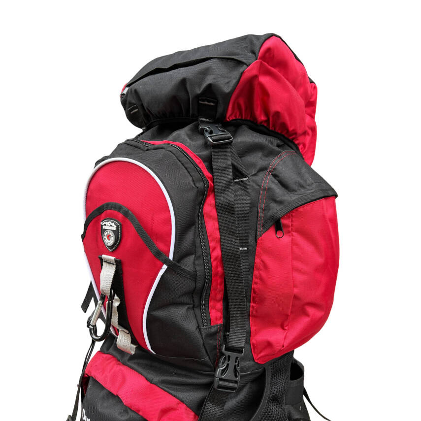 Cakard Profesyonel Dağcı Sırt Çantası 65+10 Lt Kırmızı 965-CK - 5