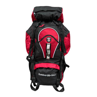 Cakard Profesyonel Dağcı Sırt Çantası 85+10 Lt Kırmızı