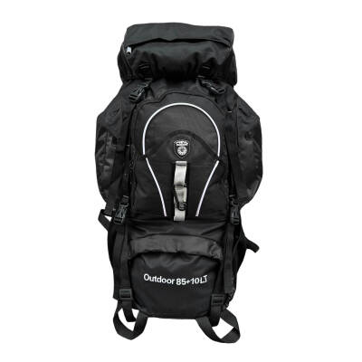 Cakard Profesyonel Dağcı Sırt Çantası 85+10 Lt Siyah