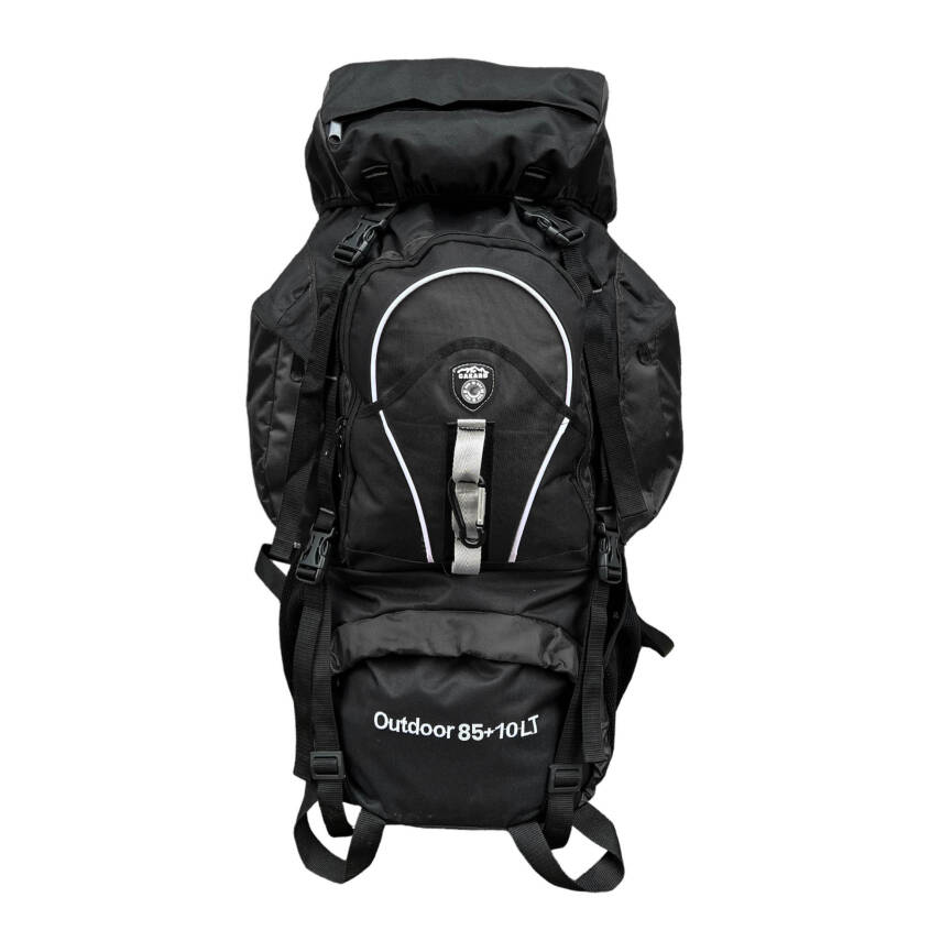 Cakard Profesyonel Dağcı Sırt Çantası 85+10 Lt Siyah - 1