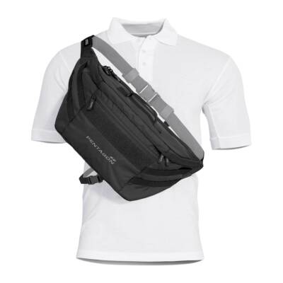 Çapraz Göğüs Askılı Çanta - Pentagon Telamon CCW - 8.5 Litre - Siyah