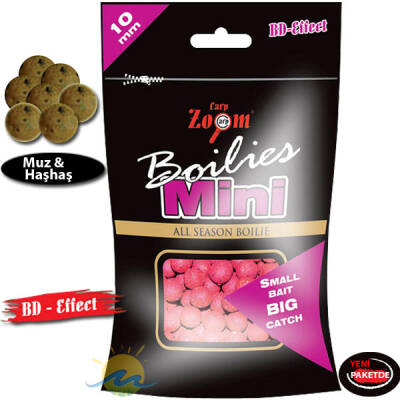CZ 2318 Mini Boilies 10 mm Muz & Haşhaş - Sazan Avının Yeni Lezzeti!