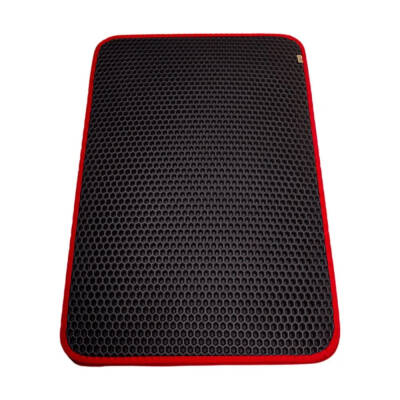 Cattie Altıgen Kum Toplayıcı Fonksiyonel Kedi Paspası Kırmızı 37*50 cm - 3