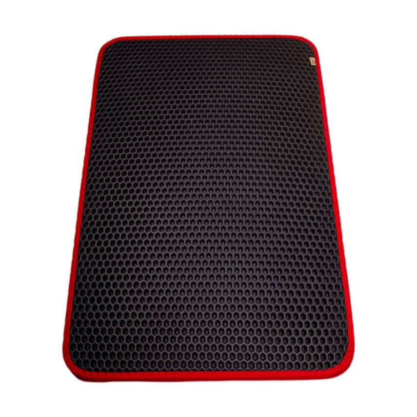 Cattie Altıgen Kum Toplayıcı Fonksiyonel Kedi Paspası Kırmızı 37*50 cm - 3