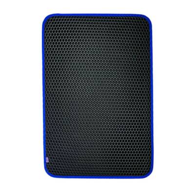 Cattie Altıgen Kum Toplayıcı Fonksiyonel Kedi Paspası Mavi 37*50 cm - 1