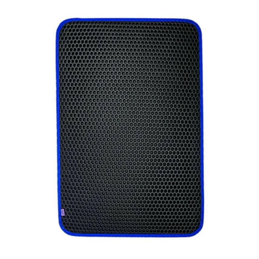 Cattie Altıgen Kum Toplayıcı Fonksiyonel Kedi Paspası Mavi 37*50 cm - 1