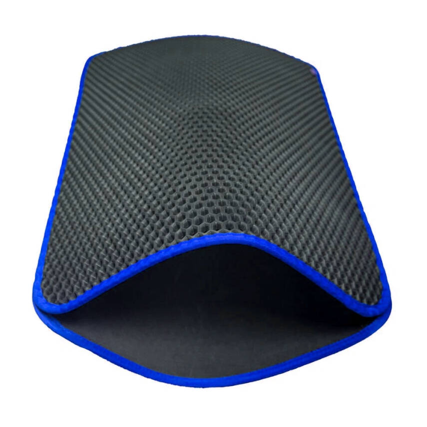 Cattie Altıgen Kum Toplayıcı Fonksiyonel Kedi Paspası Mavi 37*50 cm - 4