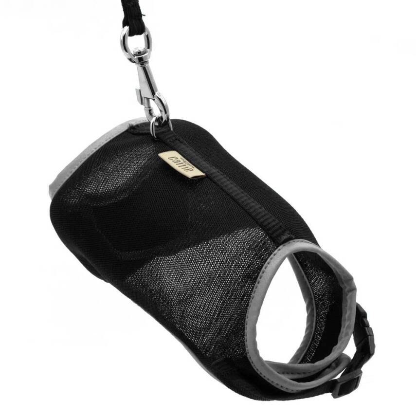 Cattie Havalı Dokuma Kedi Göğüs & Gezdirme Takımı Siyah 1*25-35 cm - 1