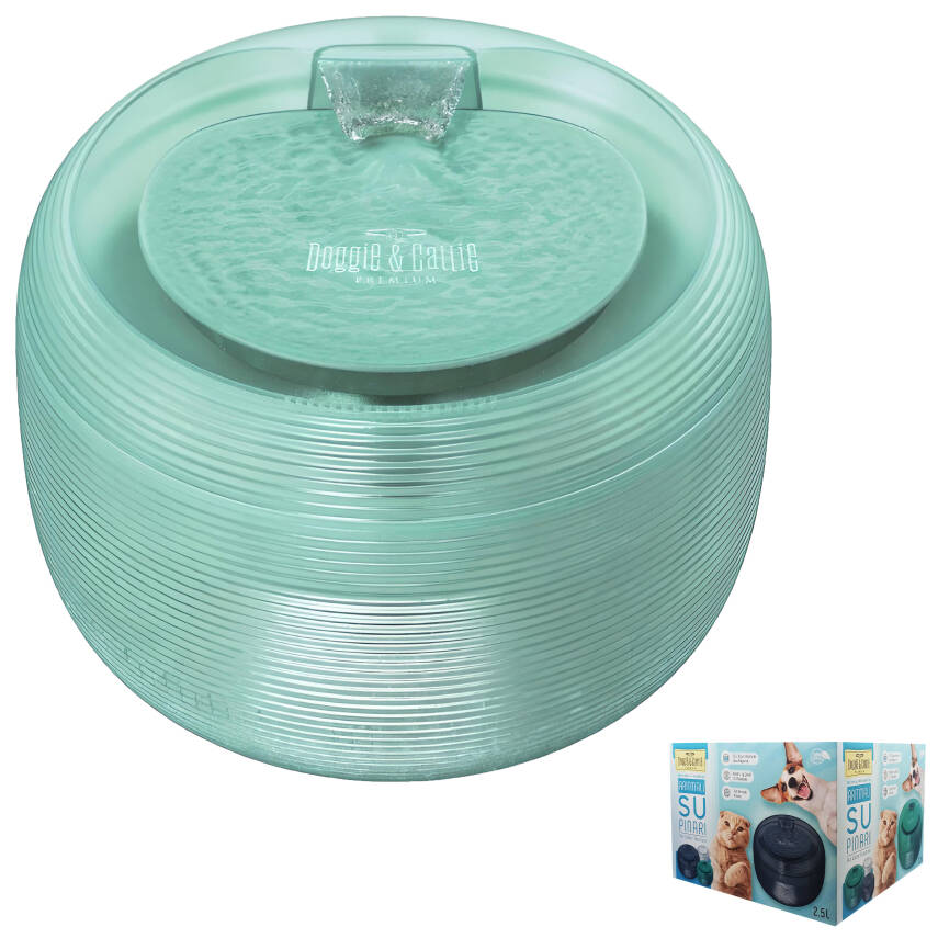 Cattie Otomatik Kedi Köpek Su Sebili - Yeşil Arıtmalı Akıllı Su Pınarı - 1