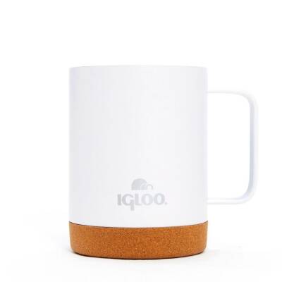 Çelik Mug Termos - Igloo - Cork - 350ml - Beyaz - 205696 - 2