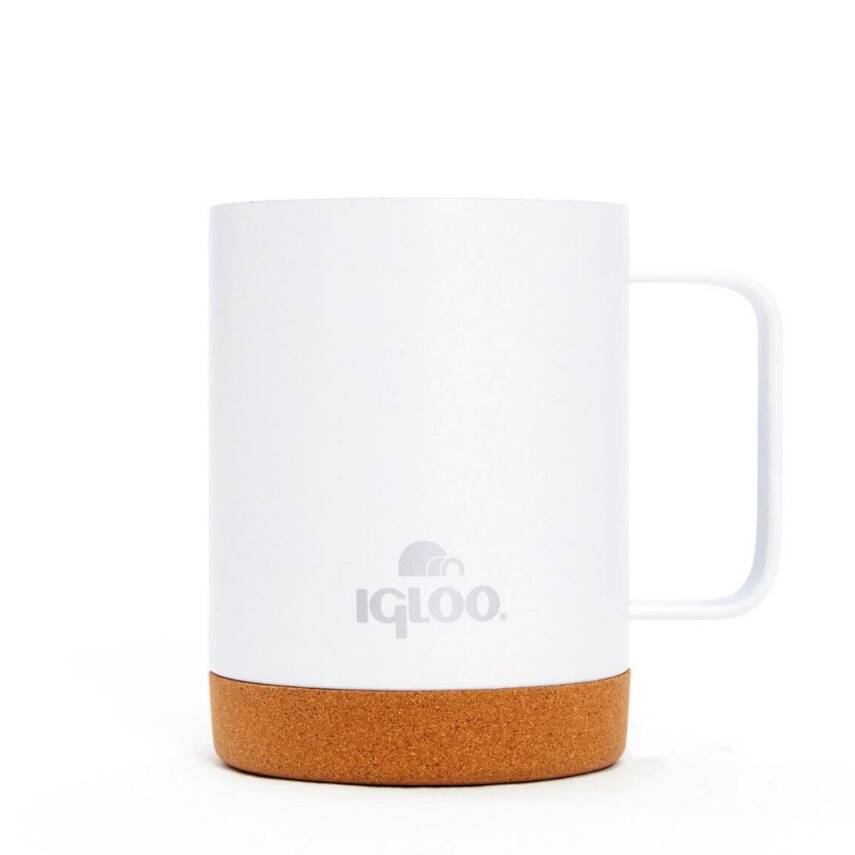 Çelik Mug Termos - Igloo - Cork - 350ml - Beyaz - 205696 - 2