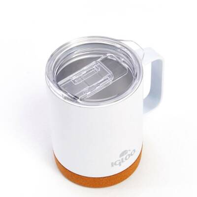 Çelik Mug Termos - Igloo - Cork - 350ml - Beyaz - 205696 - 3