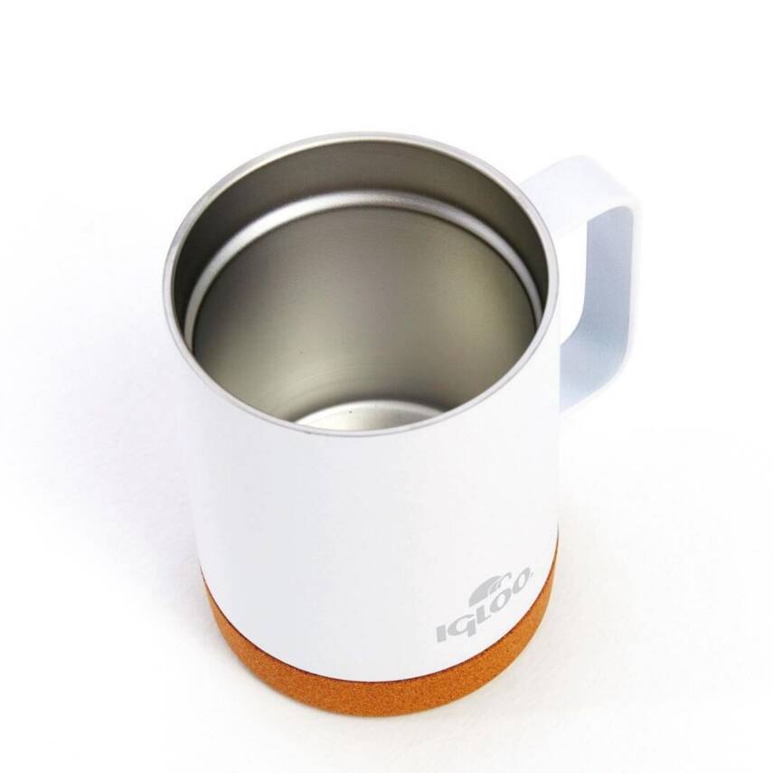 Çelik Mug Termos - Igloo - Cork - 350ml - Beyaz - 205696 - 4