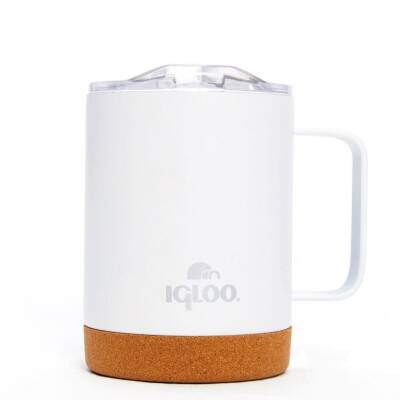 Çelik Mug Termos - Igloo - Cork - 350ml - Beyaz