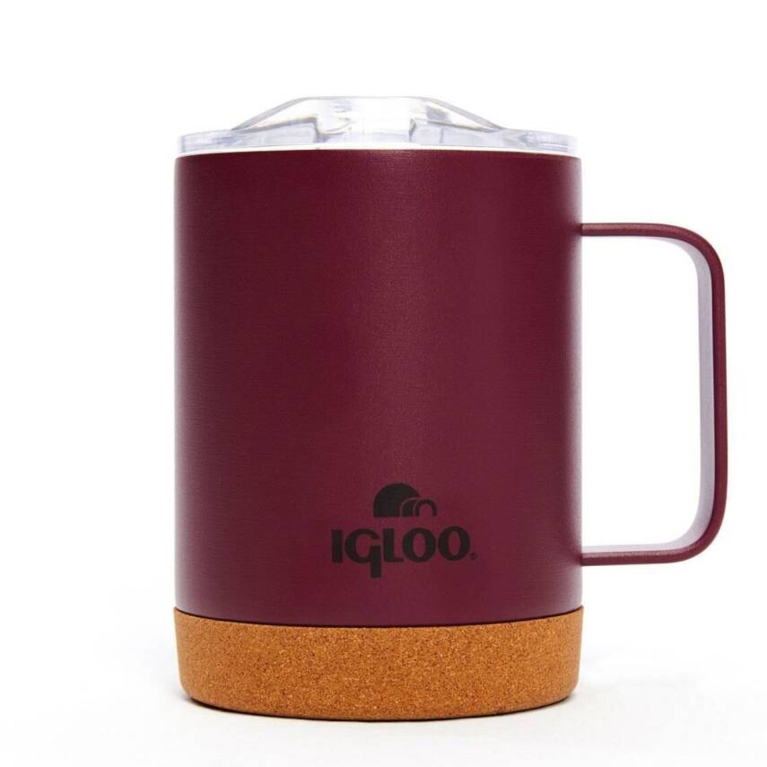 Çelik Mug Termos - Igloo - Cork - 350ml - Bordo - 205696 - 1