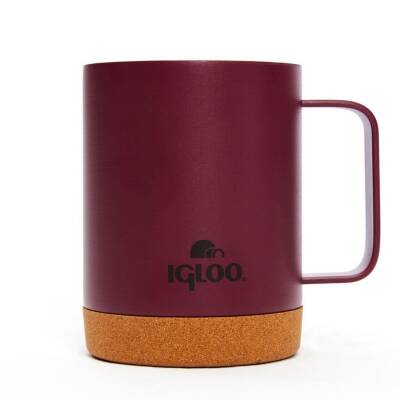 Çelik Mug Termos - Igloo - Cork - 350ml - Bordo - 205696 - 2