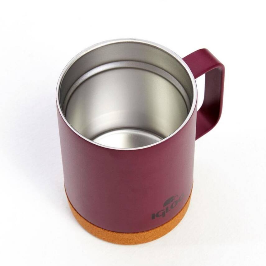 Çelik Mug Termos - Igloo - Cork - 350ml - Bordo - 205696 - 4
