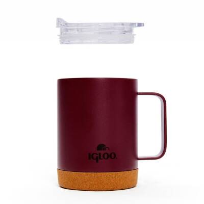 Çelik Mug Termos - Igloo - Cork - 350ml - Bordo - 205696 - 5