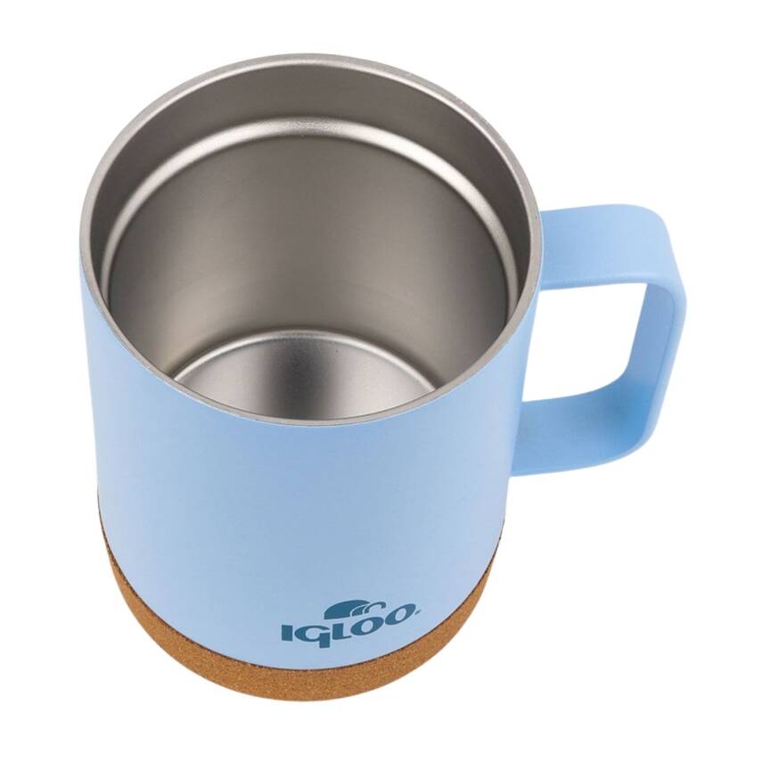 Çelik Mug Termos - Igloo - Cork - 350ml - Buzul Mavi - 205696 - 4