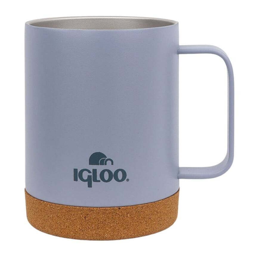 Çelik Mug Termos - Igloo - Cork - 350ml - Duman Mavi - 205696 - 2