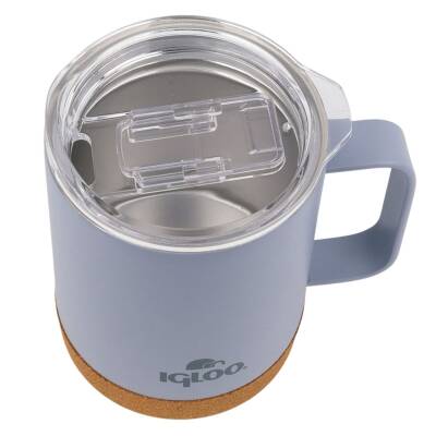 Çelik Mug Termos - Igloo - Cork - 350ml - Duman Mavi - 205696 - 3