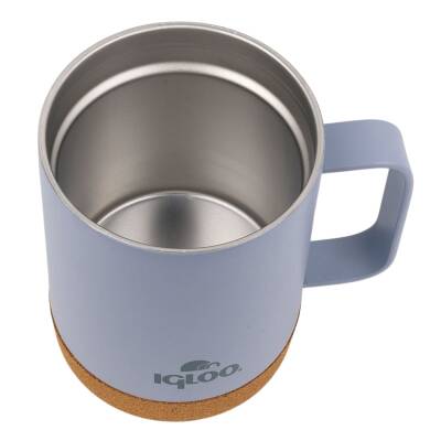 Çelik Mug Termos - Igloo - Cork - 350ml - Duman Mavi - 205696 - 4