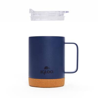Çelik Mug Termos - Igloo - Cork - 350ml - Lacivert - 205696 - 5