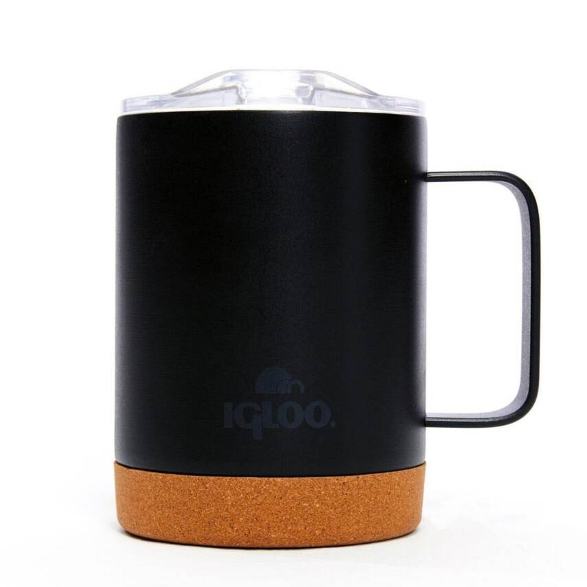 Çelik Mug Termos - Igloo - Cork - 350ml - Siyah - 205696 - 1