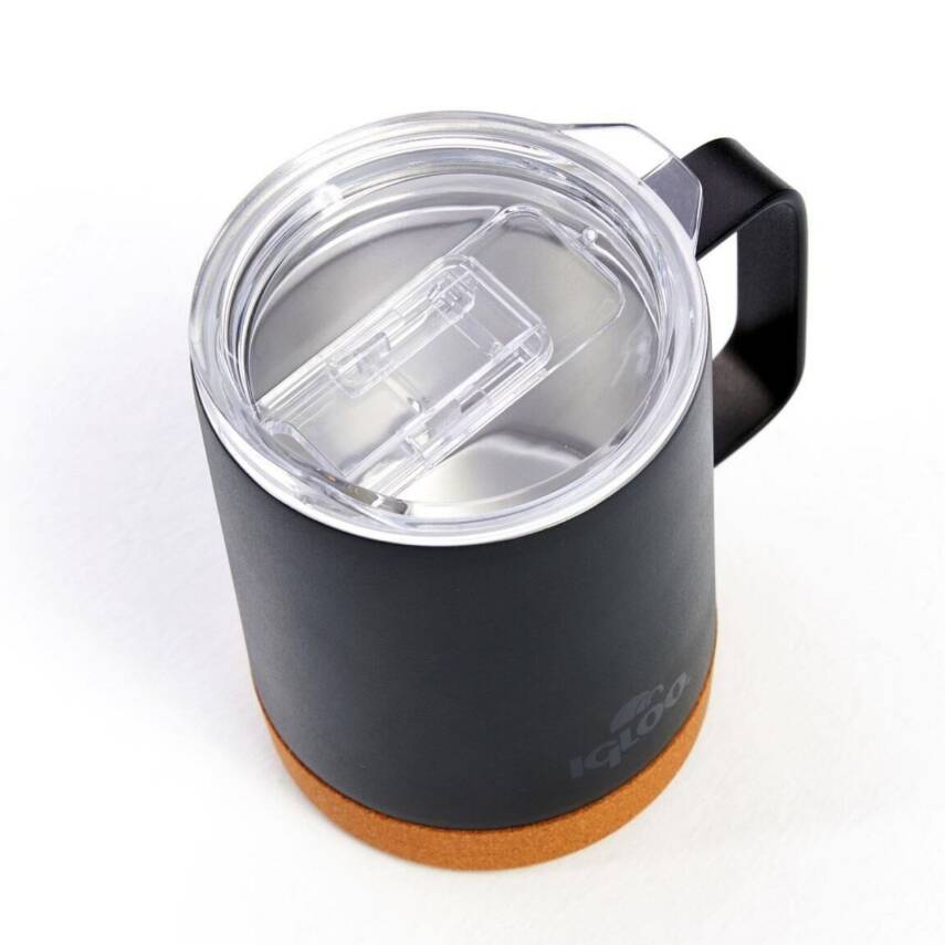 Çelik Mug Termos - Igloo - Cork - 350ml - Siyah - 205696 - 3