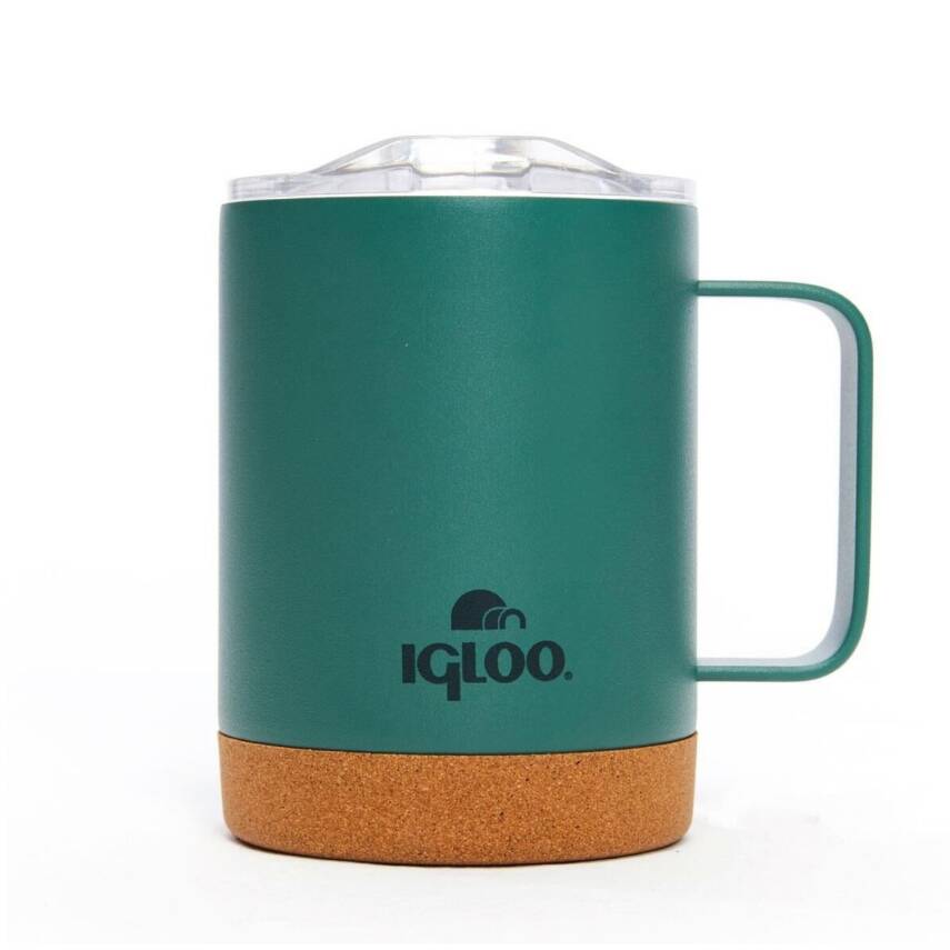 Çelik Mug Termos - Igloo - Cork - 350ml - Yeşil - 205696 - 1