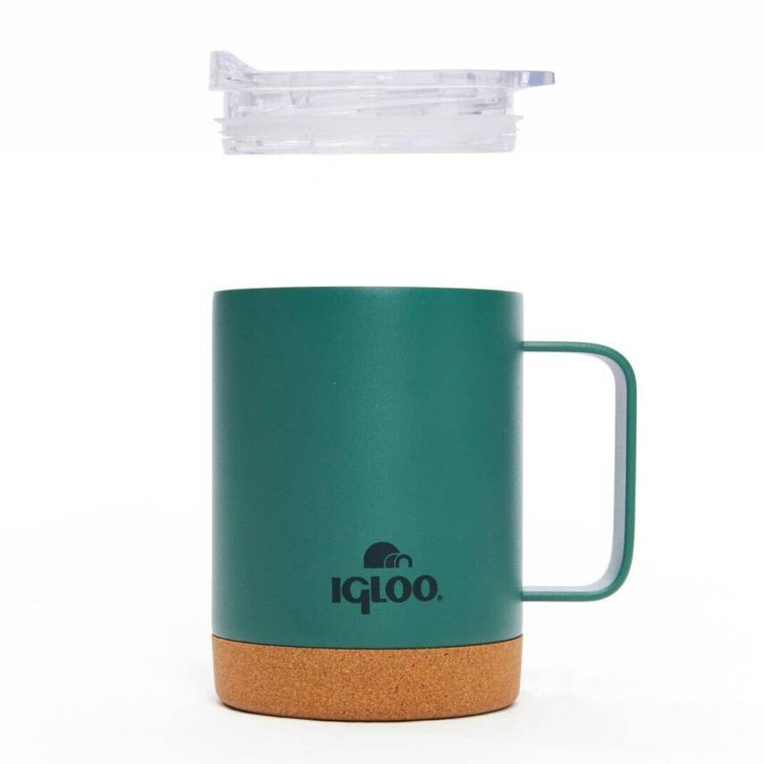 Çelik Mug Termos - Igloo - Cork - 350ml - Yeşil - 205696 - 5