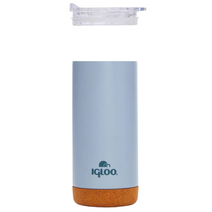 Çelik Mug Termos - Igloo - Cork - 500ml - Duman Mavi - 205695 - 3