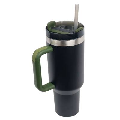 Çelik Mug Termos - Igloo - Stadler - 1.2 lt - Siyah/Haki - 205787 - 2