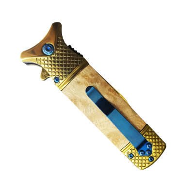 Chongming CM73 - Ahşap Saplı Katlanabilir Çakı - Kamp ve Doğa Yürüyüşü - 3